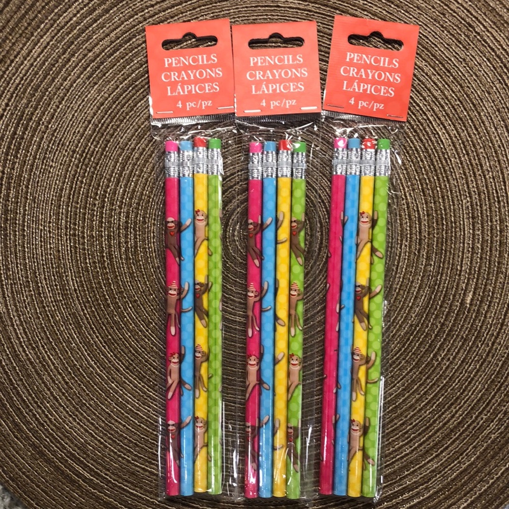 Sock Monkey Pencils